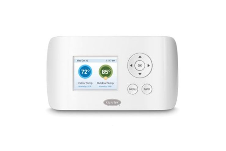 Carrier Digital Thermostat | Columbia Heating and Cooling Portland